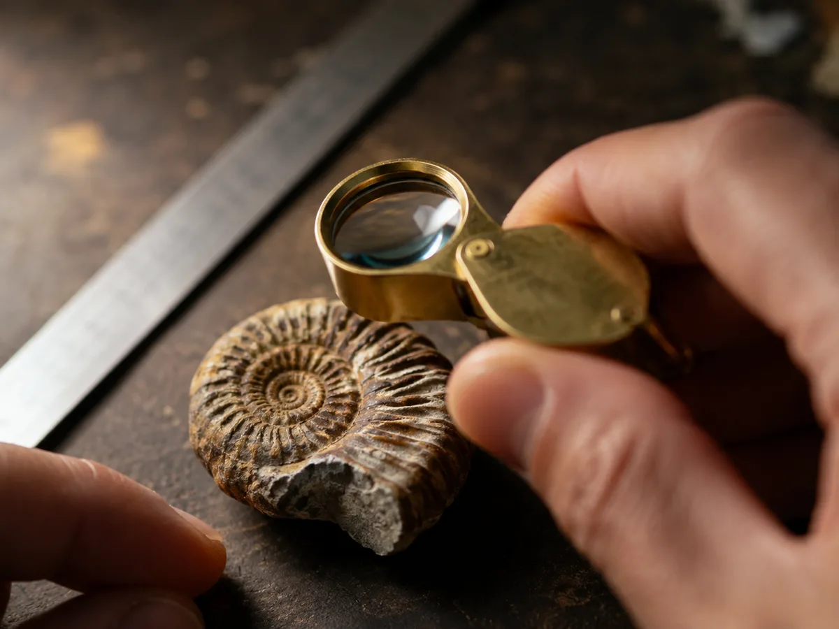 Fossil identification illustration